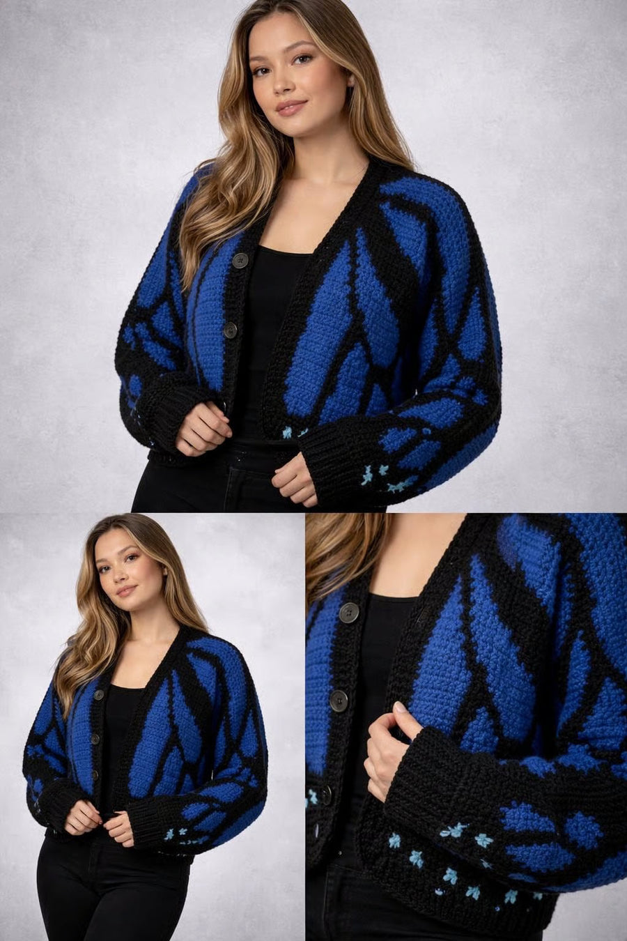 Patron Cardigan Papillon Monarque Au Crochet