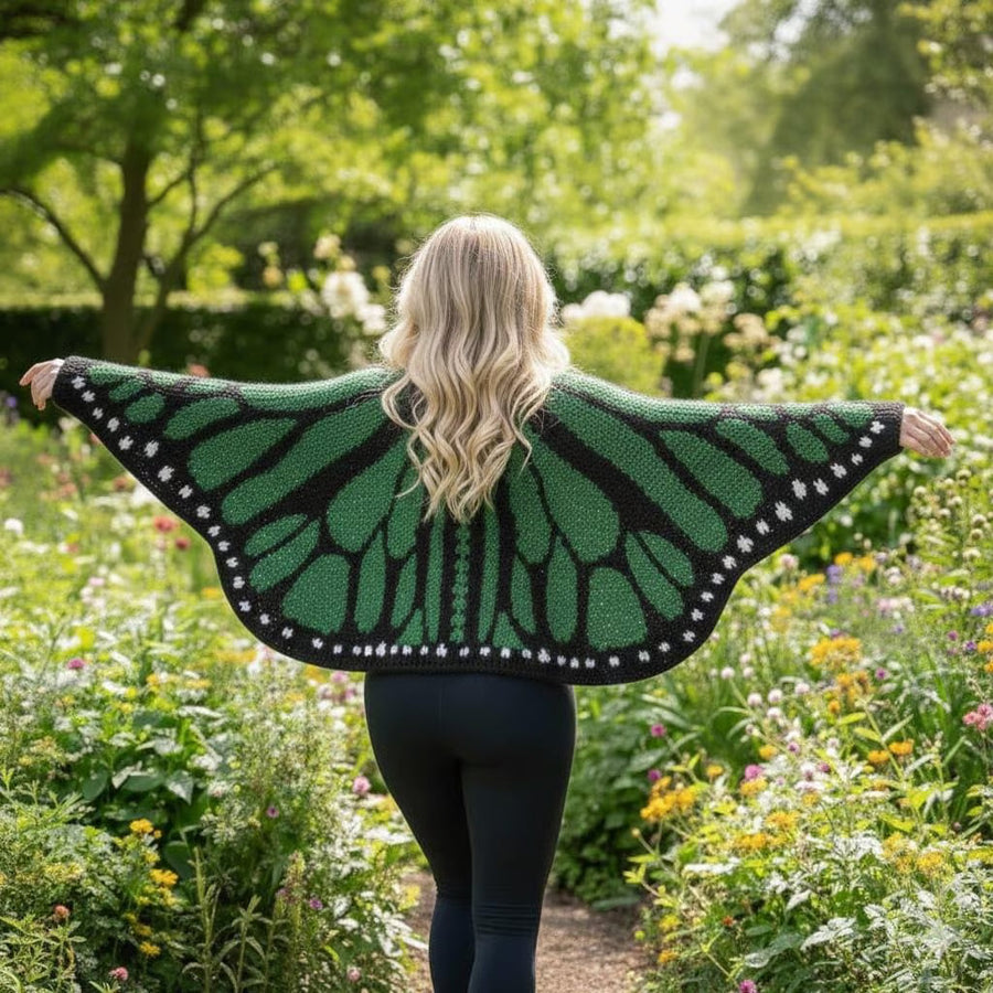 Patron Cardigan Papillon Monarque Au Crochet